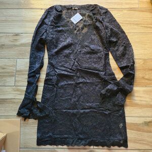 NWT-Free People Black Lace Dress Size S